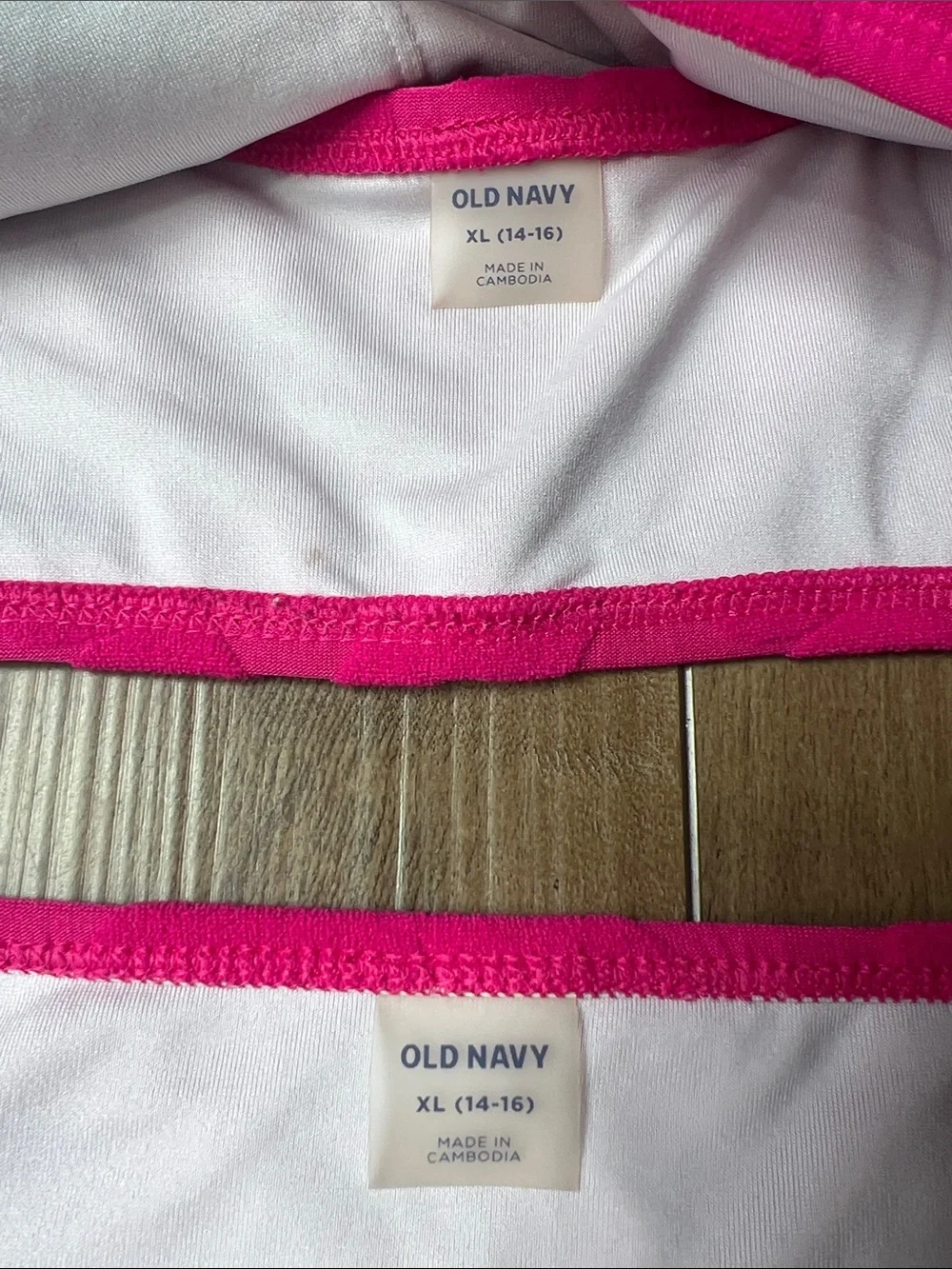 Old Navy Bright Pink Girls Two-Piece Swim Bikini